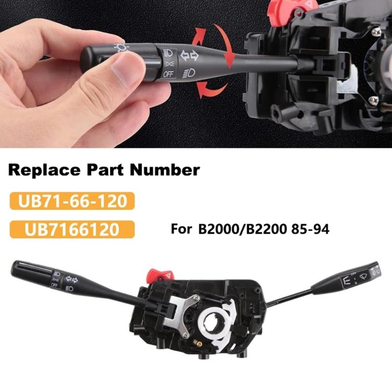 Steering Column Wiper Switch UB71-66-120 UB7166120 Turn Signal Cruise Control Combination Switch for B2000 B2200 B2600