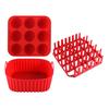 Air Fryer Silicone Basket Liners Large Square Oven Pan BBQ Grill Reusable Cake Molds for Hot Dogs Bacon Jelly
