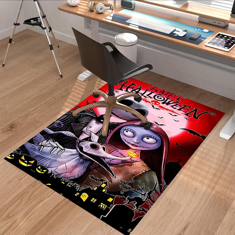 Nightmare Before Christmas Carpet For Playroom Bedroom Living Room Sofa Home Decorkids Game Area Rug Nonslip Floor Mat