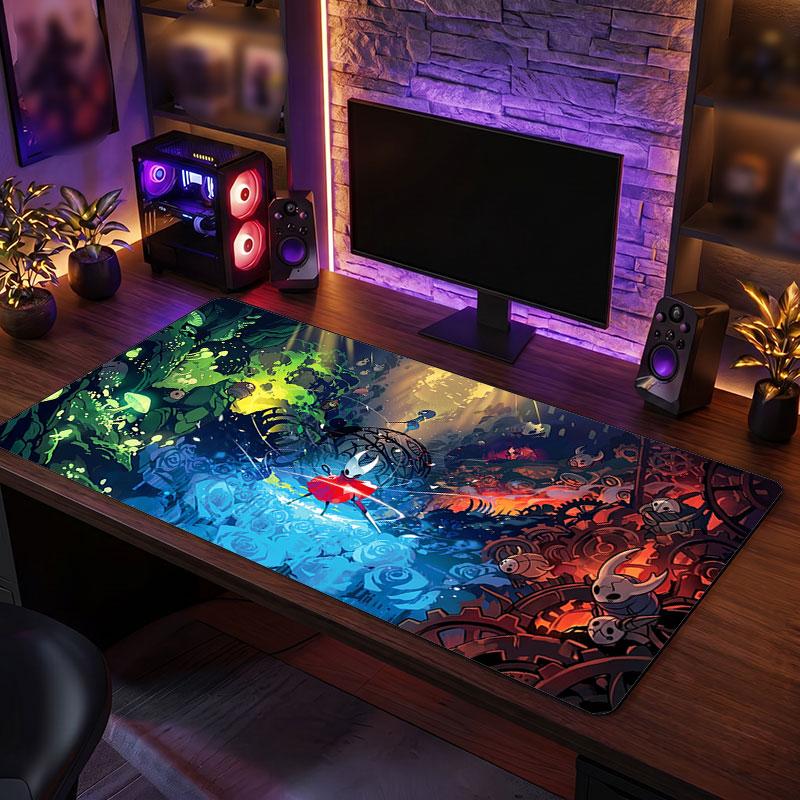 Big Mouse PadHollow Knight Extended Soft Desk Mat Gaming Office Computer Table Decor Mat