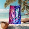 1PC Custom Name Dolphins Love Artwork Beach Towel Highly Absorbent And Sand-Resistant Towel for Swimming, Pool, Yoga, And Travel Lightweight