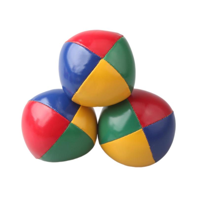 High-Grade PU Leather Juggling Ball 5.5CM - Thickened Sandbag for Outdoor Performance & Clown Acts