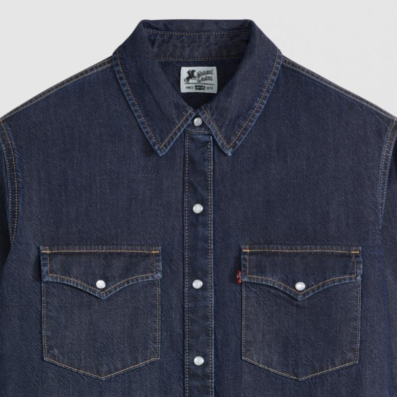 Levi S Women Relaxed weStern Shirt 007wv 0002