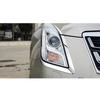 1 Pair Stainless Steel Chrome Front Headlight Lamp Eyebrow Cover Trim Fit for Cadillac XTS 2013-2017