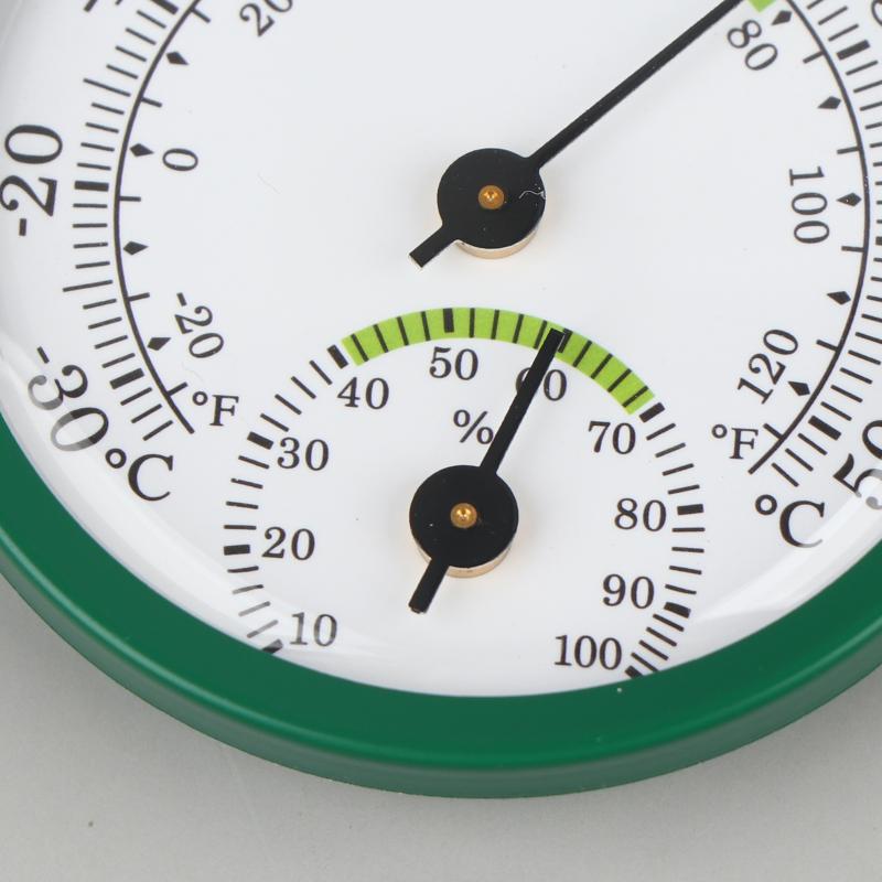 Wall-mounted 2 In 1 Temperature Humidity Gauge High Accuracy Thermometer for Home Office Warehouse Pantry