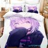 Hololive Nekomata Okayu Bedding Set Single Twin Full Queen King Size Aldult Bedroom Duvetcover 3D Anime Boys Cover Bed Set
