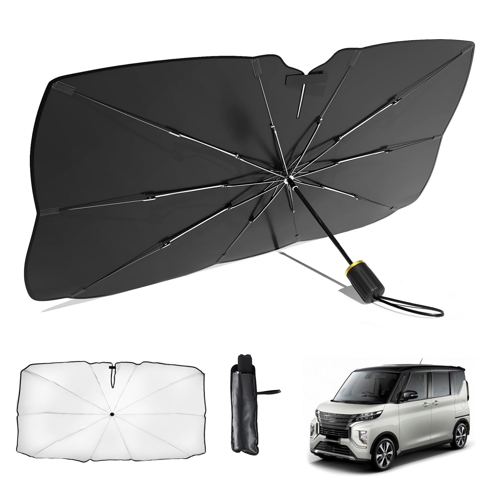 Mitsubishi EK Cloth Space Март 2020 - Апрель 2023 Автомобильный Зонт Складной Солнце EK Cross Space