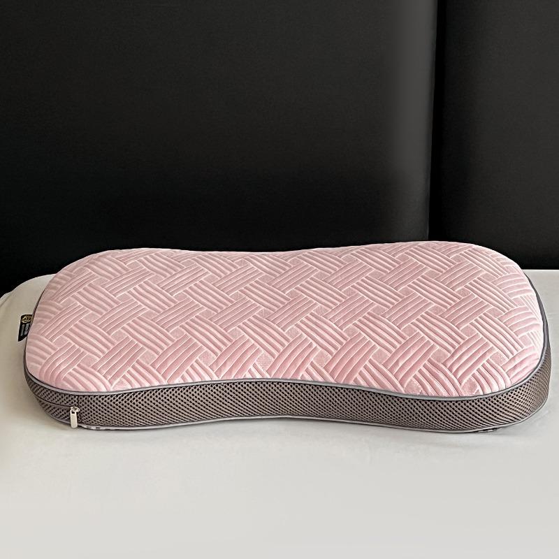 

2025 summer new cool solid color simple fresh and comfortable household bedding massage texture buckwheat pillow 30x50cm 1pcs