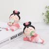 4pcs Creative Office Desktop Cute Palace Maid Decoration Ornaments Palace Grid Car Supplies Cartoon Dolls Decompression Ornament