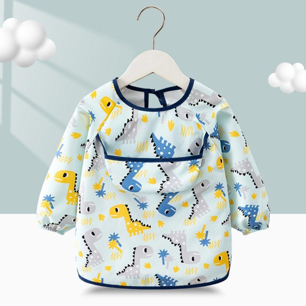Rice Pocket Baby Long Sleeve Apron Feeding Blouse Toddler Bibs High Quality Children Feeding Bib