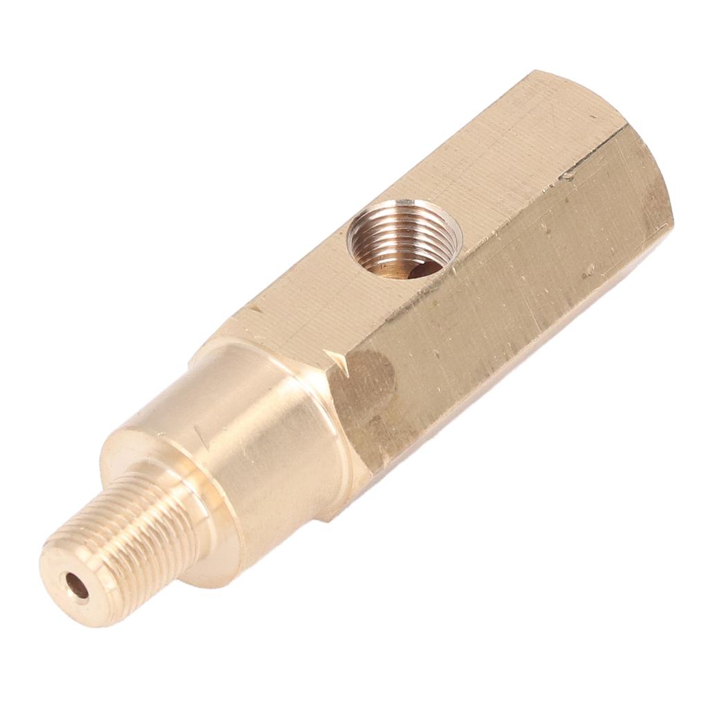 18in Oil Pressure Gauge Adapter Brass T Piece Sensor Sender Universal for Car Modification