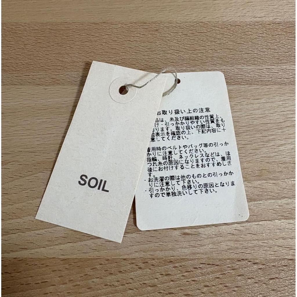 Used SOIL Cotton Linen Stole Navy