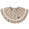 Adjustable Snap Baby Ruffle Bib Floral Lace Saliva Towel Vintage Feeding Drool Bib  0-2 Years Baby