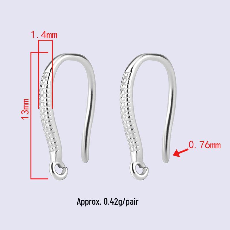 Tingxiang DIY Jewelry: S925 Sterling Silver Earring Hooks  Pendants for Handmade Projects