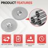 20pcs Heat Shield Nut Silver Round Bottom Plate for BMW 1 3 5 6 7 8 Series X1X2X3X5X6X7 MINI Land Rover Transmission Chassis