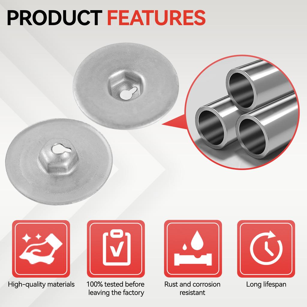 20pcs Heat Shield Nut Silver Round Bottom Plate for BMW 1 3 5 6 7 8 Series X1X2X3X5X6X7 MINI Land Rover Transmission Chassis
