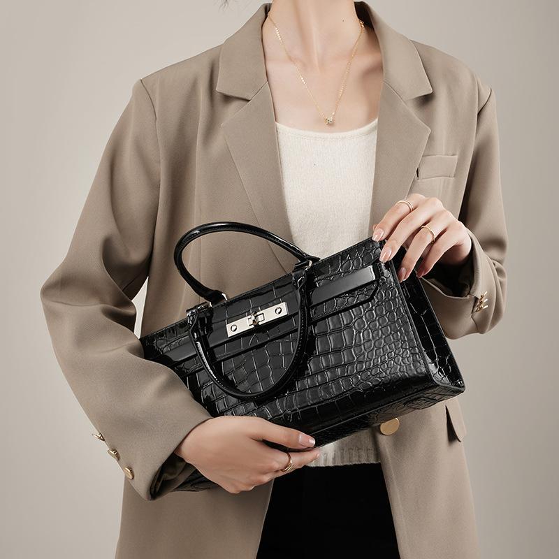 Tasche Alligator Leder All-in-One Damen Hand Bill Schulter Umhängetasche