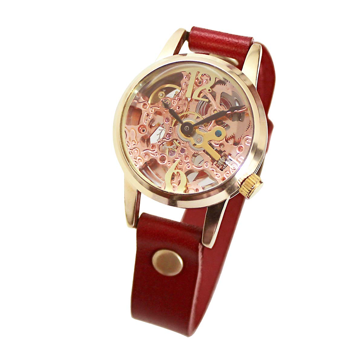 

Made in Japan Watch Pink Gold Automatic Rebic Women s (Red)