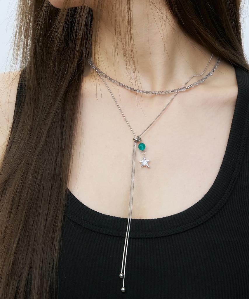 Xanadu Starry Necklace 02_Blue Green