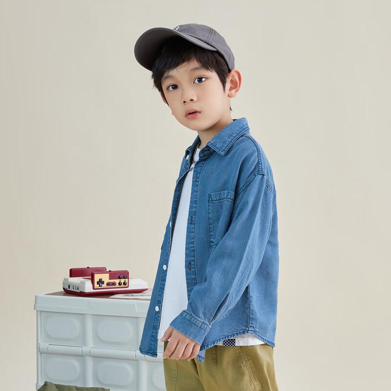 Boys' Tencel Denim Long-Sleeve Shirt