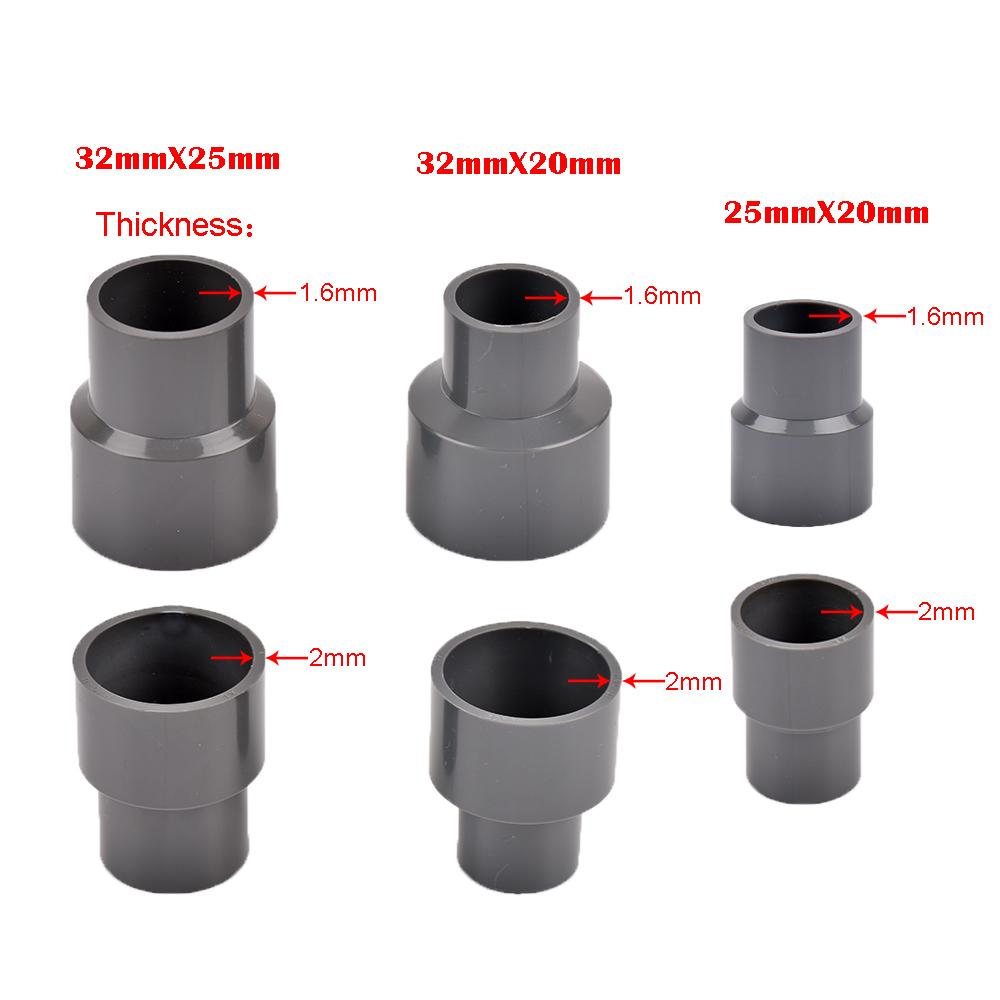 20/25/32/40/50mm fitinguri de furtun de irigații de grădină PVC drepte reductor fitinguri apă tub acvariu adaptor