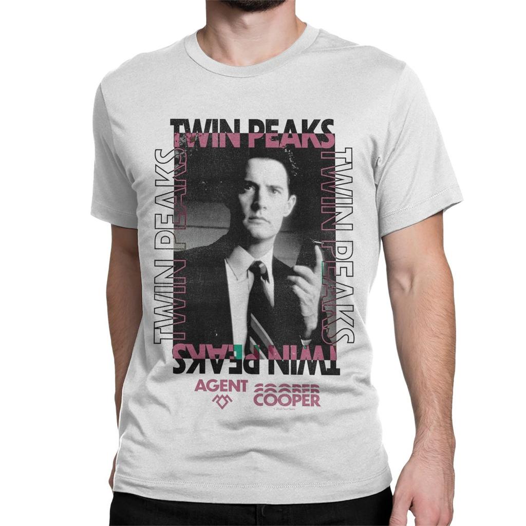 Men Women's Poster David Lynch TV Show T Shirt Twin Peaks 100% Cotton Clothes Short Sleeve Round Collar Tees Plus Size T-Shirt