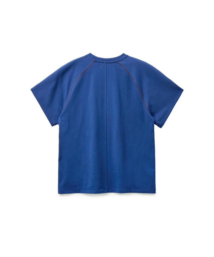 Haechinglum Crop Tee 1/2 Dark Blue