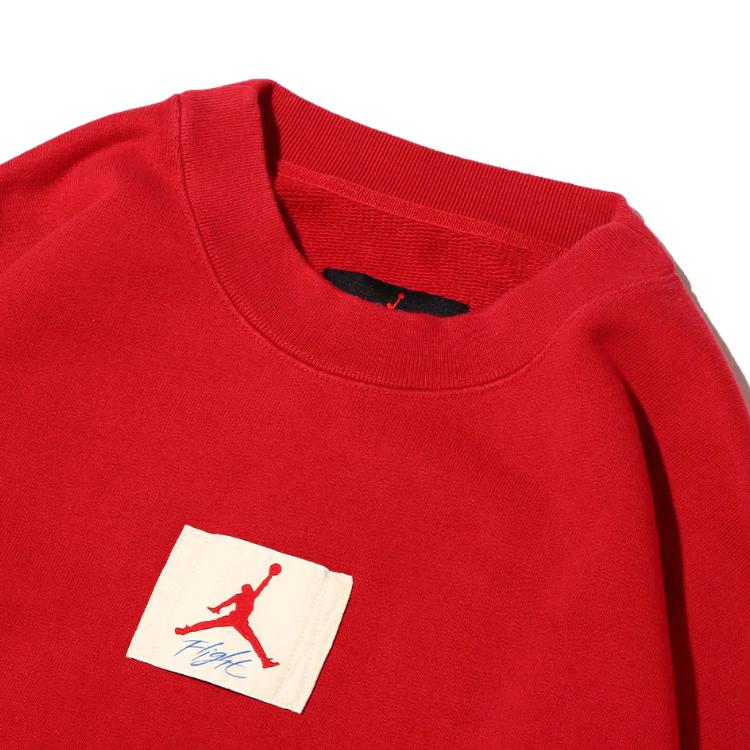 Jordan Logo Print Crewneck Sweatshirt Women sweatshirt Red DV6966-687