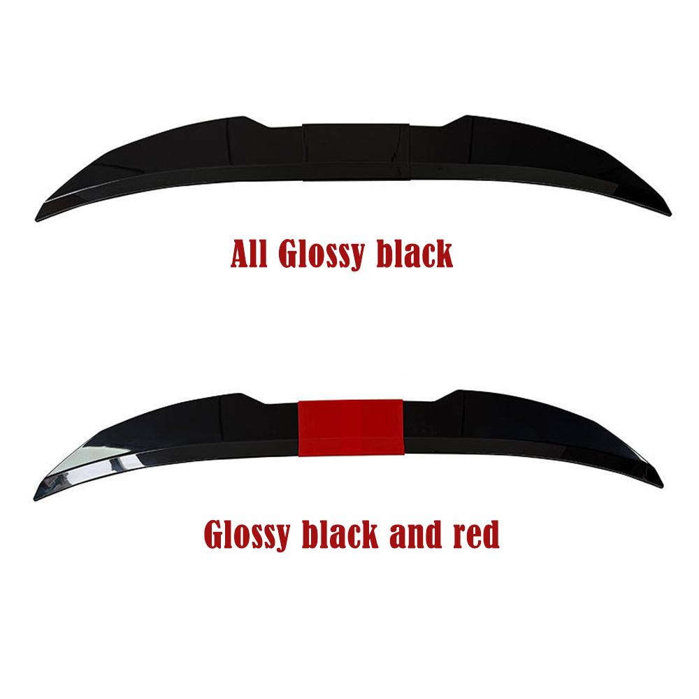 New Style Universal 3pcs Sedan Rear Trunk Tail Rear Wing Spoiler 117-127cm Adjustable DIY Refit Boot Wings Spoiler Car 2027