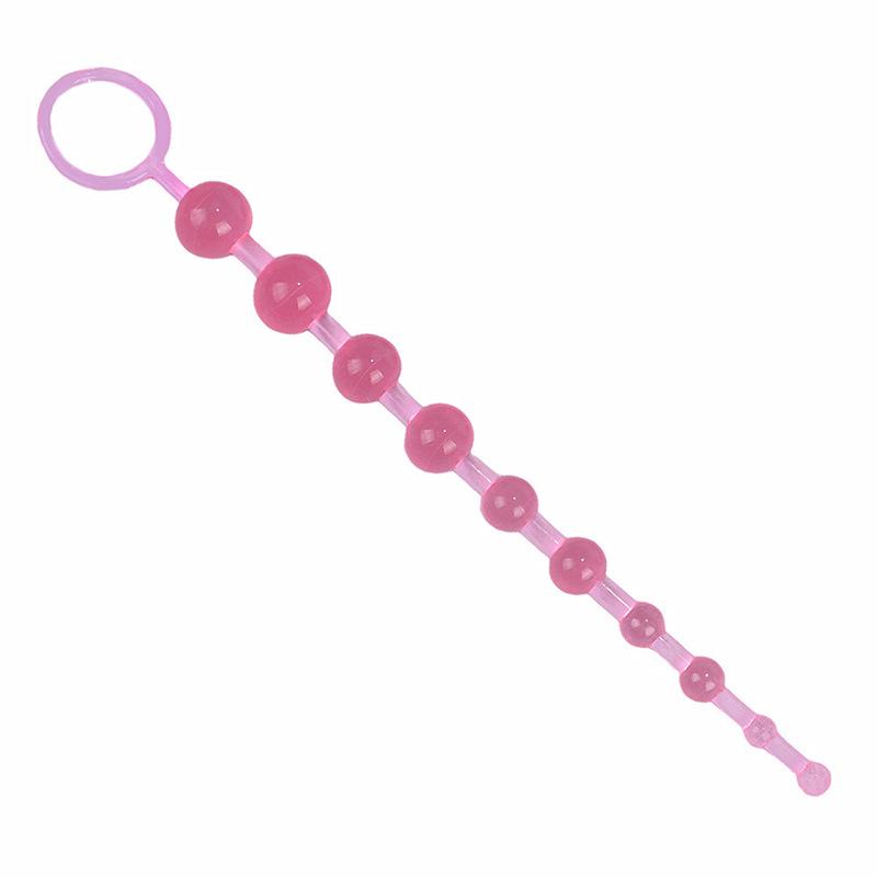 10 Beads Soft Rubber Anal Plug Beads Long Orgasm Vagina Clit Pull Ring Ball Butt Toys Adults Women Stimulator Sex