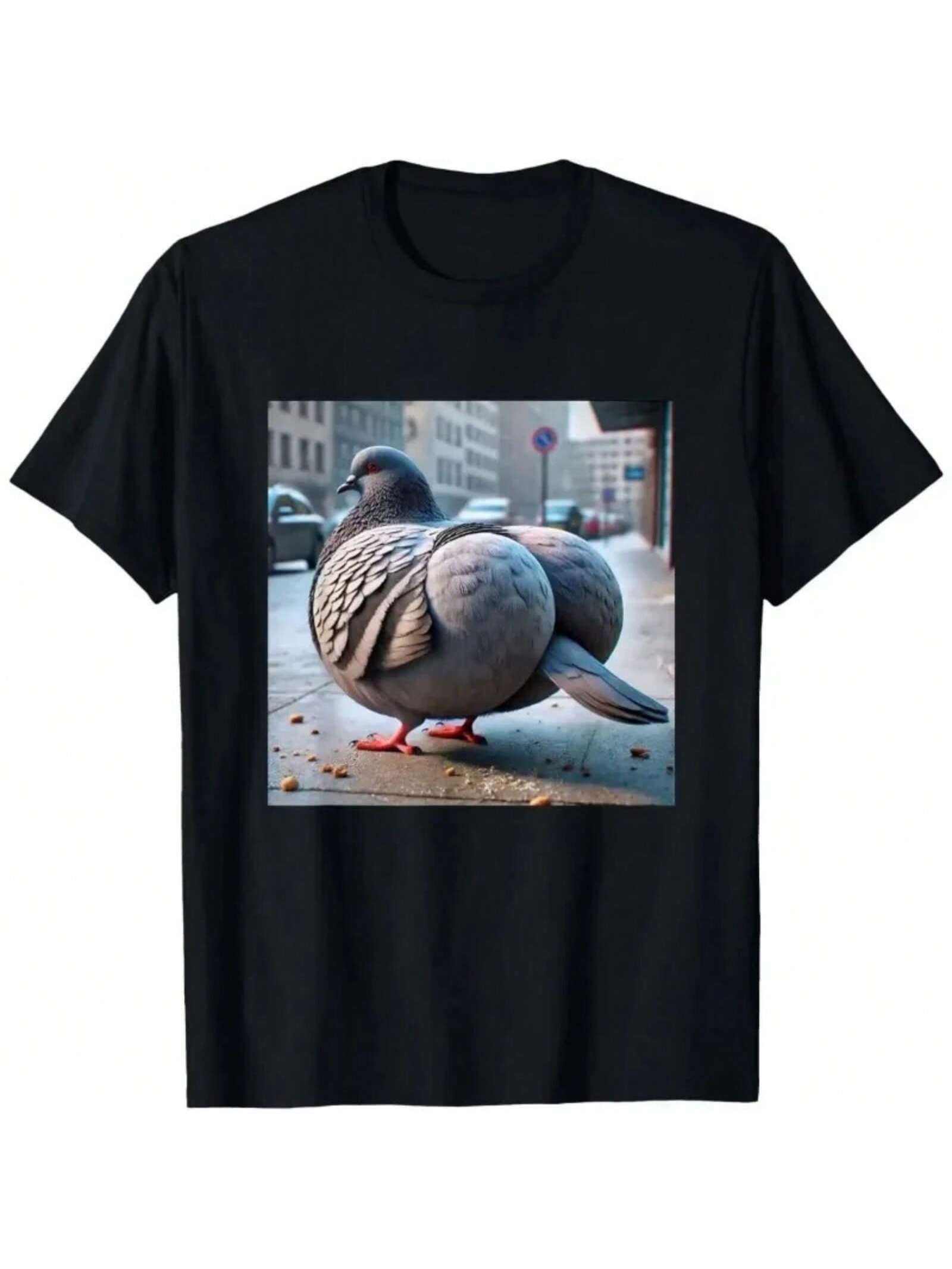 Funny Brainrot Pigeon With Level 100 Gyatt Gen Z Meme Pigeon T-Shirt Womes Clothing Cotton Ladies Clothes Summer Y2k Clothes S разноцветный