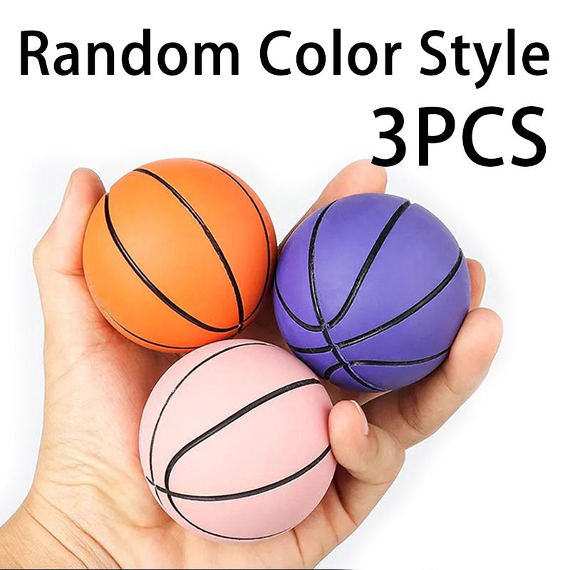 6Cm Funy Ultra-High Elastic Mini Rubber Small Basketball Decompression Hollow Elastic Ball Children S Toy Mini Basketball Gifts
