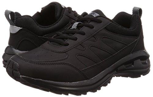 Spalding JIN 3320 Men's Lightweight Walking Shoes, Wide Width, Size 6E, Black, Size 26.0 cm, G