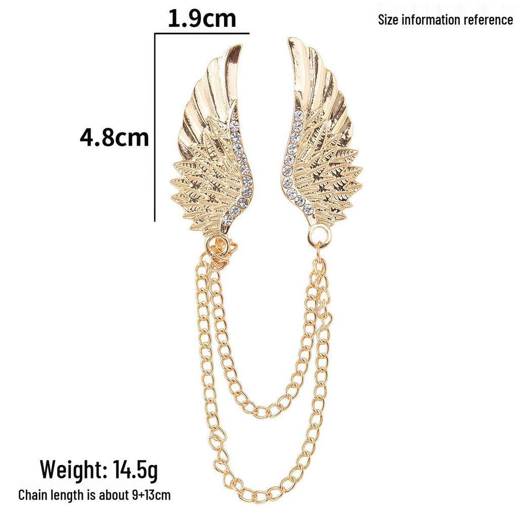 Baroque Rhinestone Pearl Corsage Necklace Brooch - Retro British Court Suit Accessory