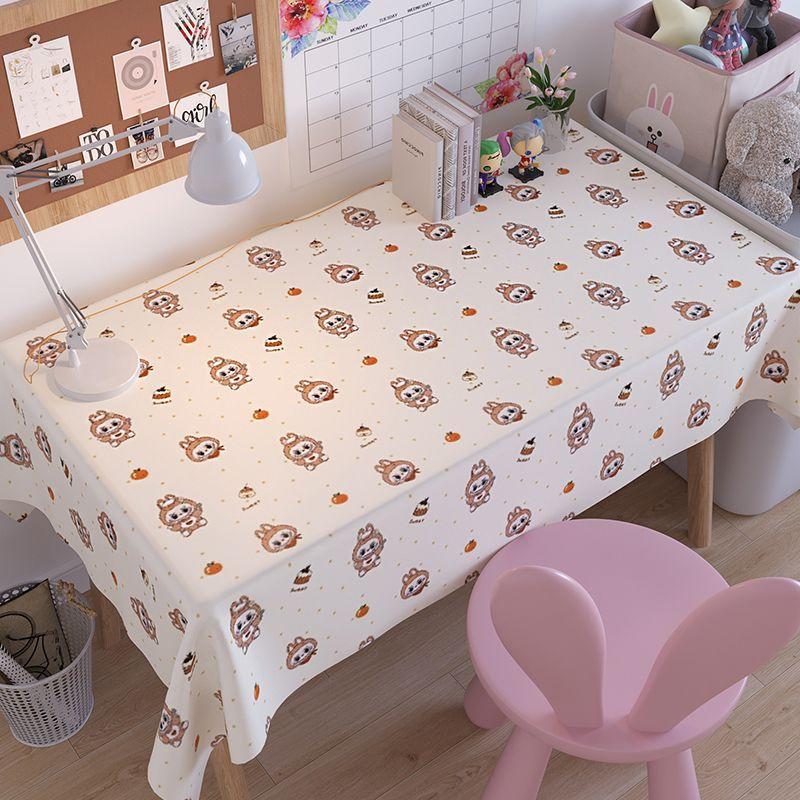 

Cute Labubu Tablecloth, Waterproof, Oil-proof, Heat-resistant Tablecloth, No-wash Rectangular Tablecloth 120*120cm