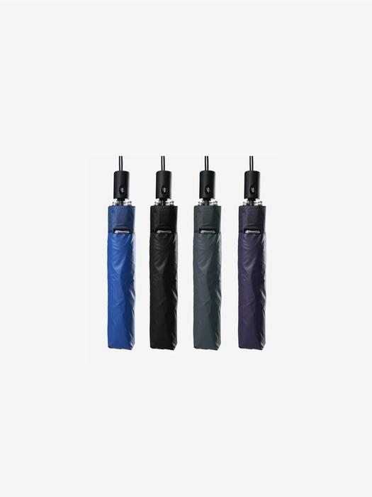 PARACHASE 3247 Portable Lightweight Blackout Automatic 3-Stage Umbrella Parasol Blue