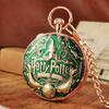 Anime Harry Pocket Watch Potter Cosplay Music Pocket Watch Quartz Pendant Clock Toys