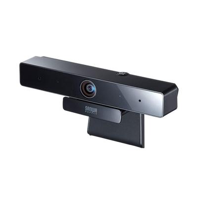 Sanwa Supply WEB kamera, objektiv s 5 miliony pixelů, kabelová, USB připojení, mikrofon, černá, širokoúhlý záběr, vestavěný CMS-V51BK