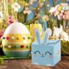 10pcs Sophisticated Easter Rabbit Ears Cardboard Gift Boxes Candy Holders For Holiday Cookie And School Party Supplies