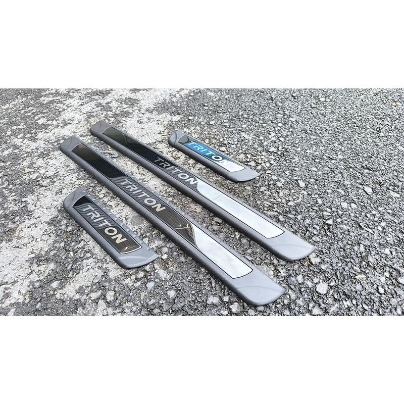 Car For Mitsubishi Triton  2024 2025 Accessories Door Sill Threshold Protector Trim Auto Scuff Plate Pedal Styling Stickers