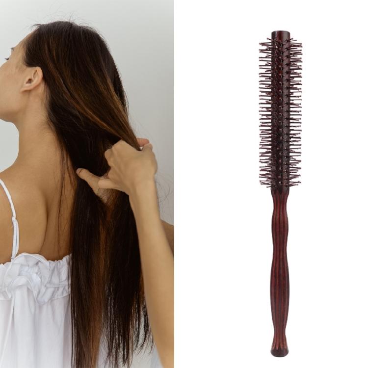 Mini Round Hair Brush Hair Combs for Short Curly Hair Nylon Bristles Hair Brush