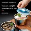 Stainless Steel Airtight Food Storage Container with Lid - Round Picnic & Lunch Box