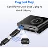 USB C to Mini USB Adapter 2 Pack, USB Type C Female to Mini USB 2.0 Type-B Male Adapter, Support Charging and Data Transfer, Compatible Digital