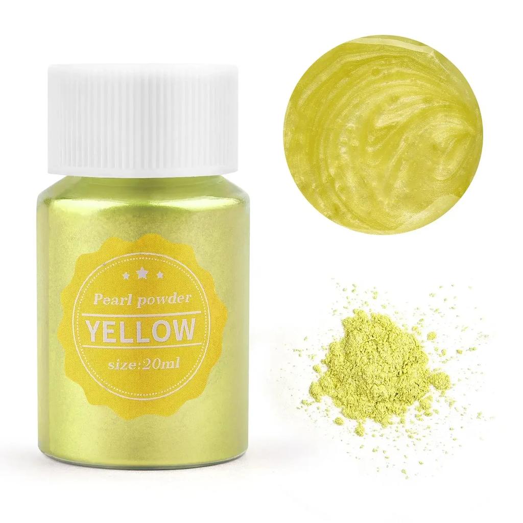 24-Color Natural Mica Powder Set – 10g/Bottle Pigment for Epoxy Resin, Soap, Candle Making, Dye & Nail Art