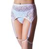 Calze a Reggicalze Clip Agganciato Bottone Sexy Collant Fibbia Pizzo Metallo Calzini Antiscivolo