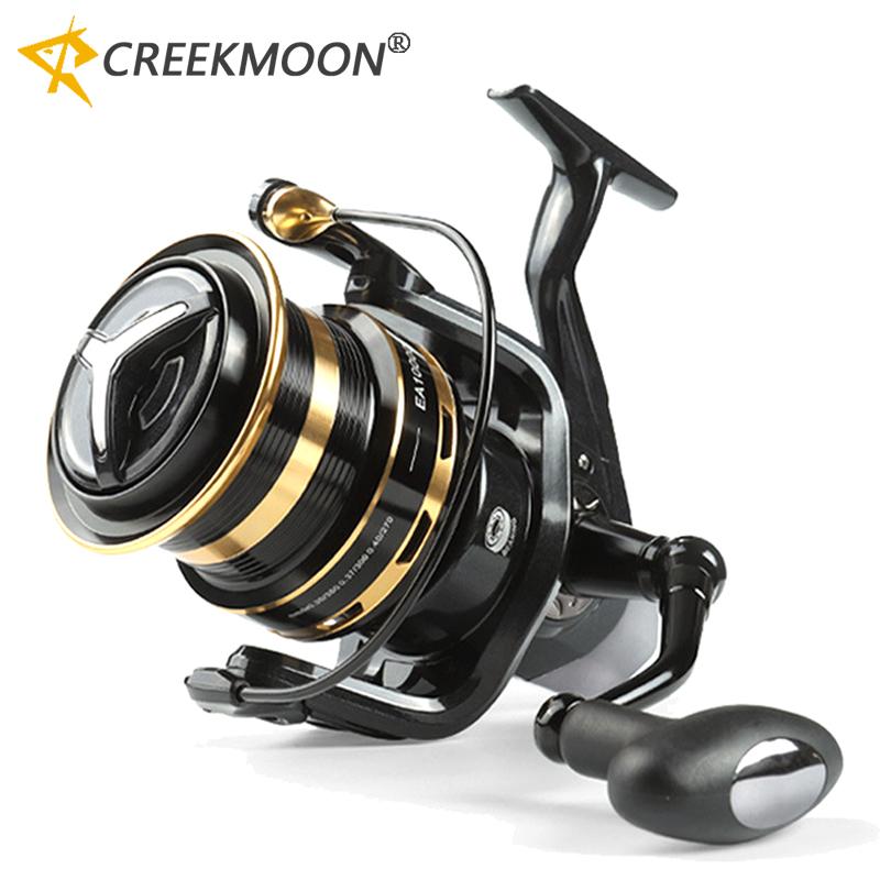 

Heavy Duty Metal Spinning Reel Long Cast 30kg Max Drag 12+1BB for Carp Catfish Saltwater Fishing Trolling Surf Casting Wheel 260319 10000 Series