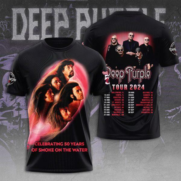 Rock Metal Deep Purple Trička 3D Tisk Muži Ženy Hip-Hop Krátký Rukáv Tričko Ležérní Kulatý Výstřih Y2k Top Street Pánské Oblečení