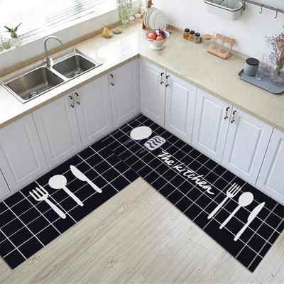 Modern Basit Mutfak Mat 3d Baskılı Kaymaz Zemin Halı Banyo Paspas Koridor Halı Ev Dekor Balkon Uzun Şerit Paspaslar