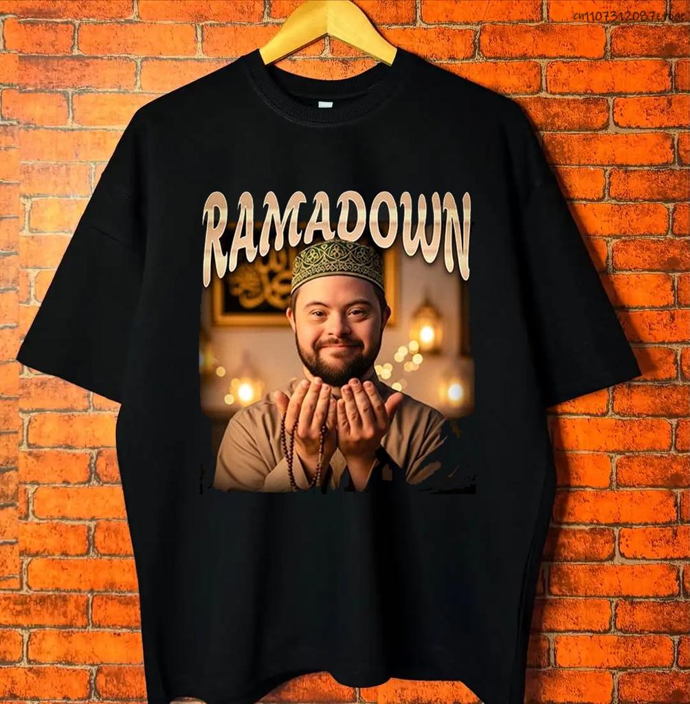 2026 RAMADOWN MEME T-Shirt für Damen und Herren 100% Reine Baumwolle T-Shirt Kurzärmlig Bedrucktes Lässiges Oberteil Einfach und Vielseitig