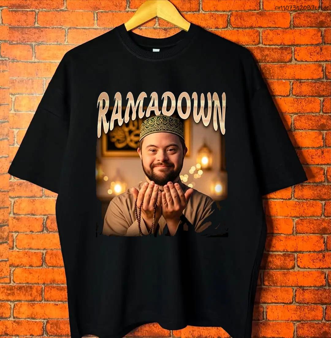 2026 RAMADOWN MEME Tshirt for Men and Women 100 Pure Cotton Tshirt Shortsleeved Printed Casual Top Simple and Versatile XL